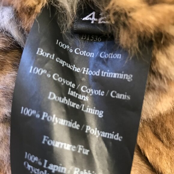 Yves Salomon YS Army Parka Coat Womens 42 XL Gray Fur Lined Waterproof Jacket - Picture 8 of 15